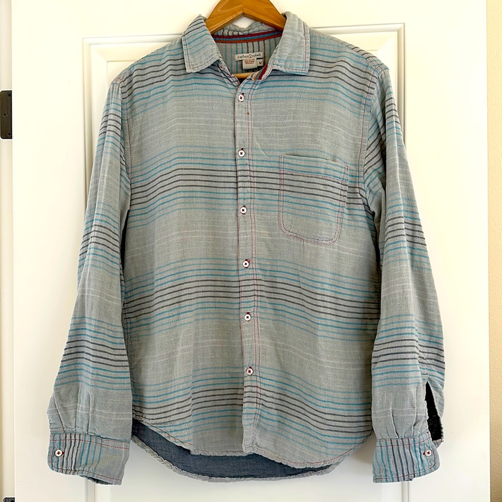 Carbon2Cobalt Men’s Lightweight Button-down Shirt